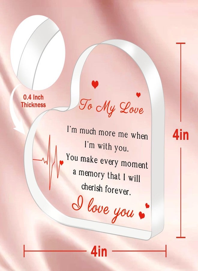ilifemate Gifts for Her/Him, Girlfriend Boyfriend Gifts - Engraved Acrylic Plaque 4 x 4 Inches, Anniversary Christmas Valentine's Day Birthday Gifts for Girlfriend Boyfriend Husband Wife - Image 5